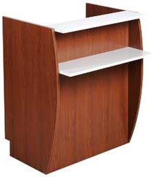 Kaemark Luminesse Stand Up Podium Reception Desk Mid Atlantic