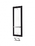 Salon Ambience - Siena Station - Black with Aluminum Shelf 