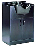 Mac - Black Shampoo Cabinet w/ Sink