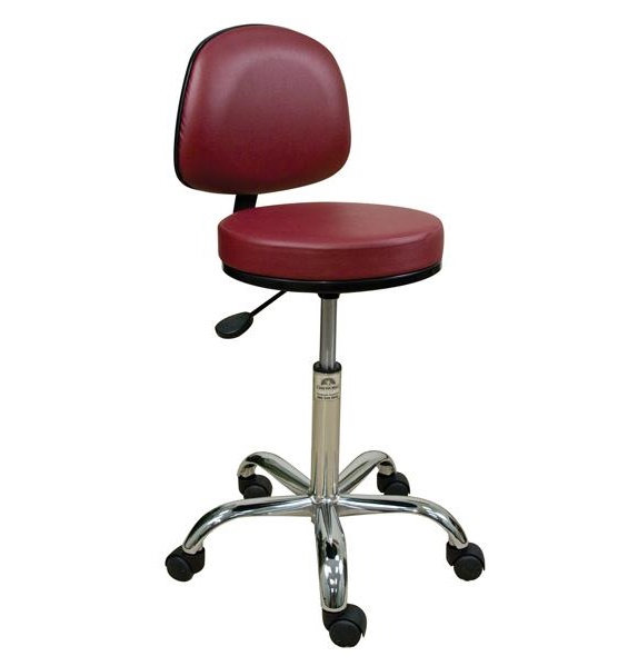 Oakworks - Professional Stool w/ Backrest-Low Height Range